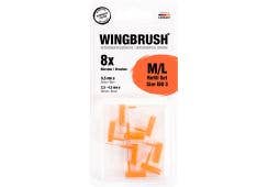 Wingbrush Aufsteckbürsten Refill: orange, Ø 2,5 - 4,5 mm, M/L