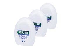 GUM Expanding Floss Zahnseide, 3er Pack, 3 x 30 m Spender