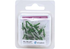 H&W miradent Pic-Brush Ersatzbürste (25 St): grün, medium, 2,2 mm