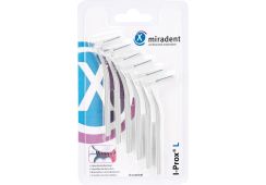 H&W miradent I-Prox L Interdentalbürsten 6 Stück: weiß, fine, 0,6 x 2,5 mm