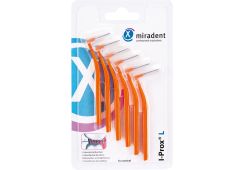 H&W miradent I-Prox L Interdentalbürsten 6 Stück: orange, conical, 0,8 x 2,5 - 5