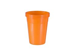 wellsacup Kunststoff Einweg-Mundspülbecher, 3.000 Stück: orange