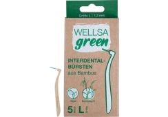 wellsagreen Interdentalbürsten aus Bambus, Gr. L, 1,2 mm
